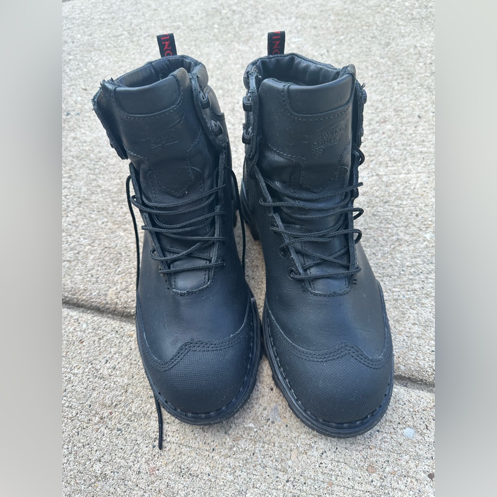 Red Wing 2411 Burnside Work Boots Size 9 Usa Nwot